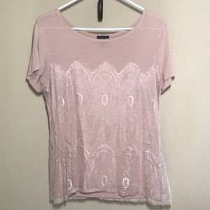 Blush Lace T-shirt